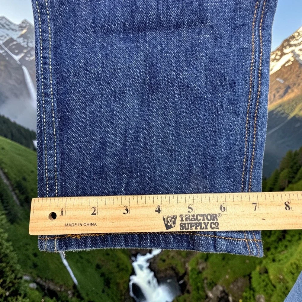 Levis 511 Jeans Mens 36x32 100% Cotton Dark Indigo Blue Red Tab Slim Fit Denim